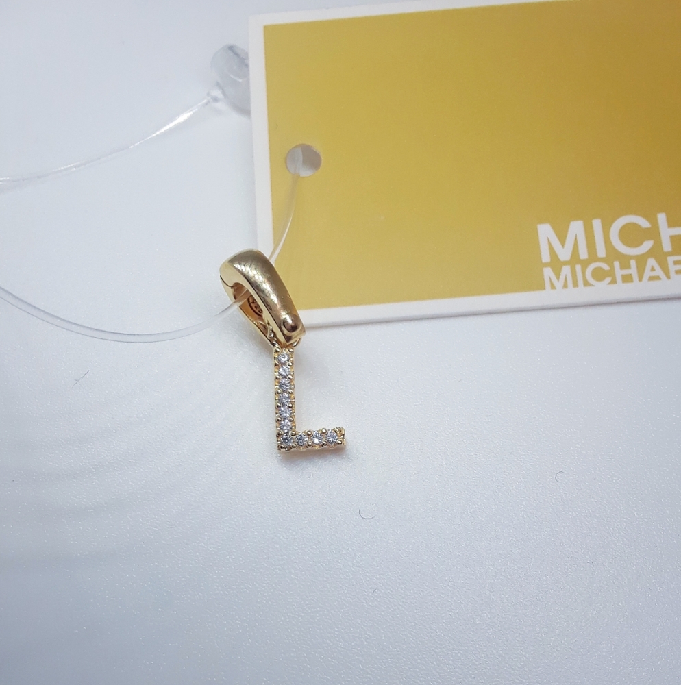 🎉2X HP🎉 Michael Kors "L" initial charm - Picture 10 of 15